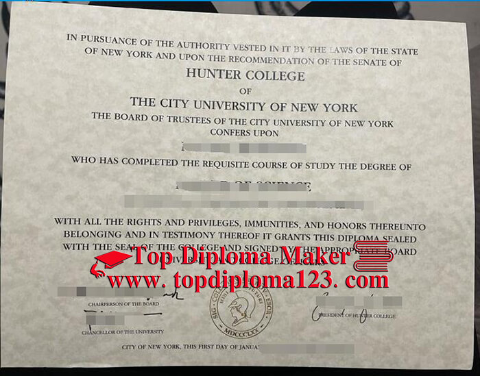 CUNY Hunter College degree