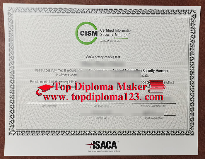 CISM certificate