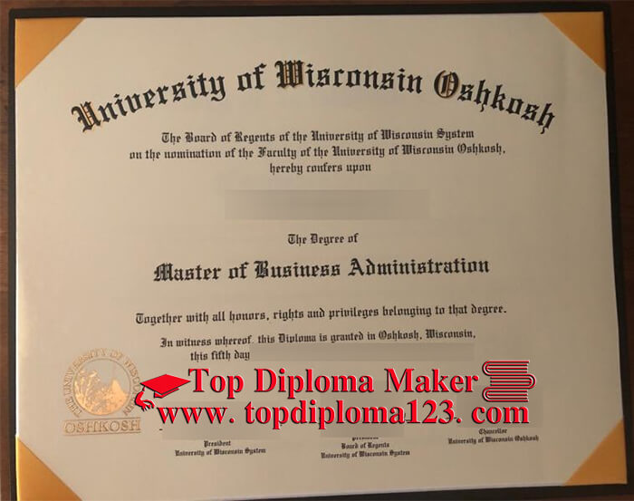 UW Oshkosh diploma