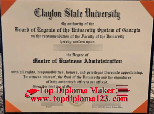 Clayton State University Diploma