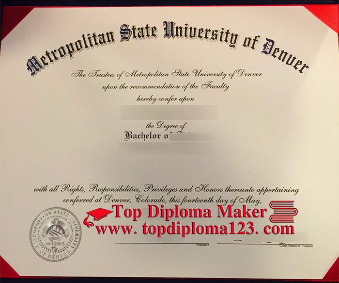 MSU Denver diploma