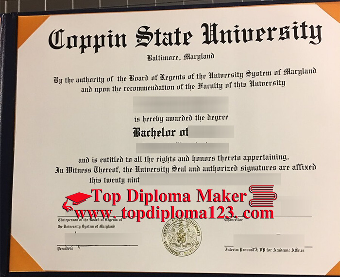 Coppin State University diploma