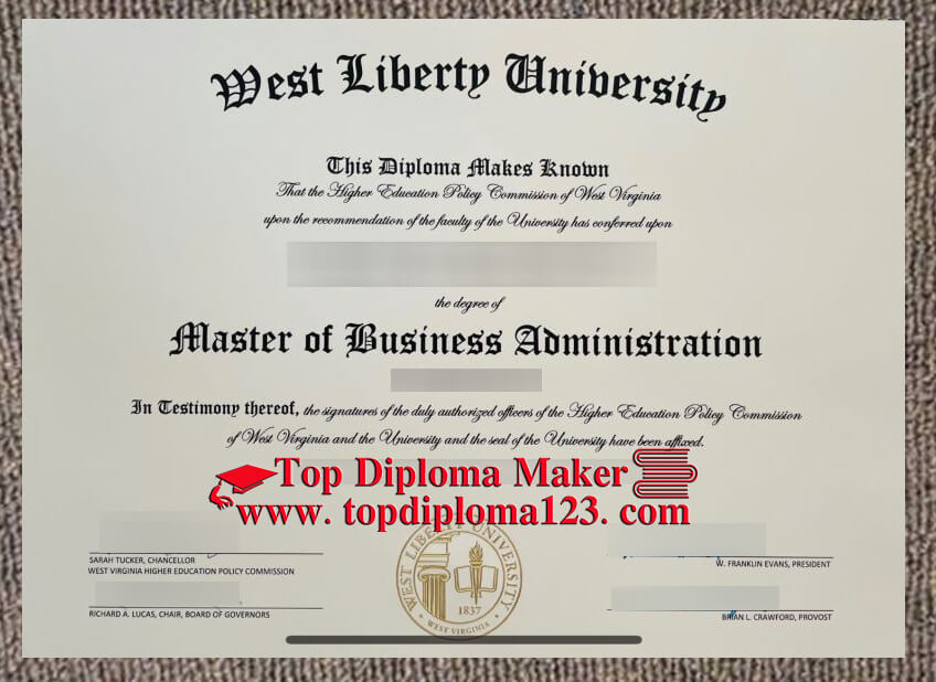 West Liberty University diploma, Buy fake diploma 
