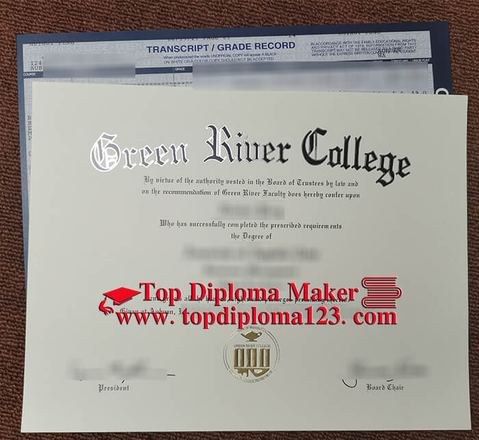 Green River College fake diploma and transcript