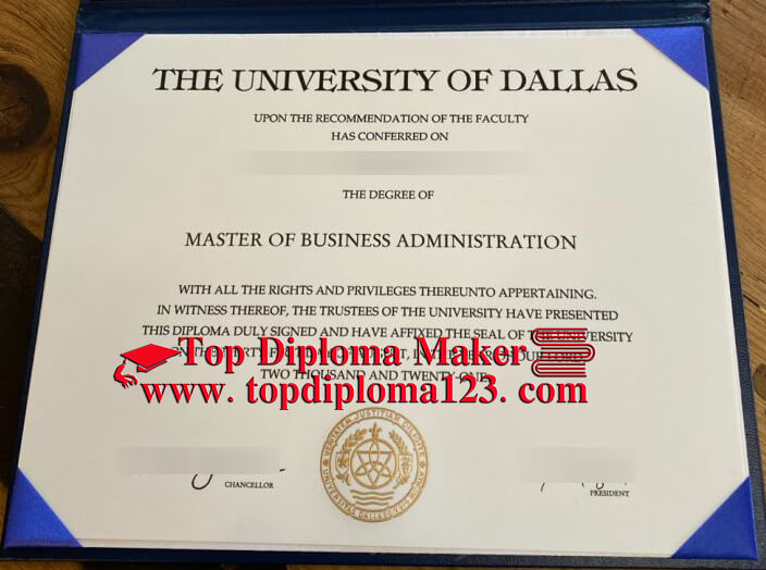 The University of Dallas diploma, buy a fake diploma 