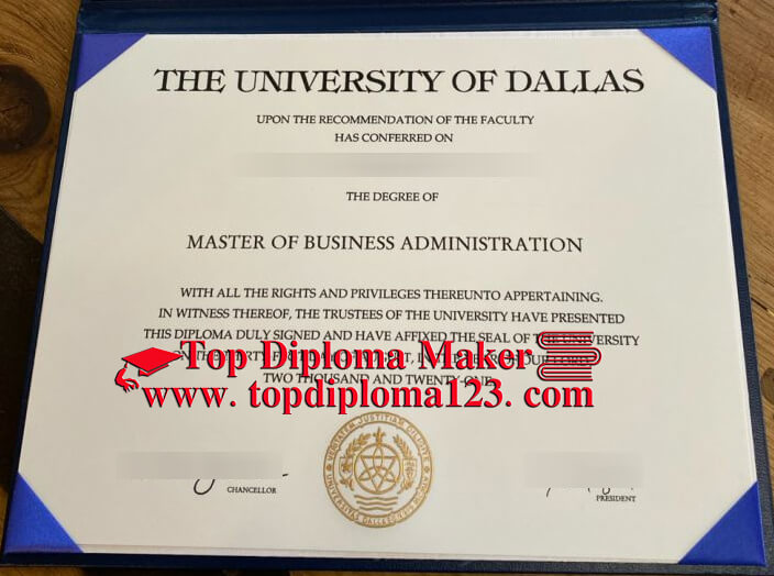 The University of Dallas diploma, buy a fake diploma 