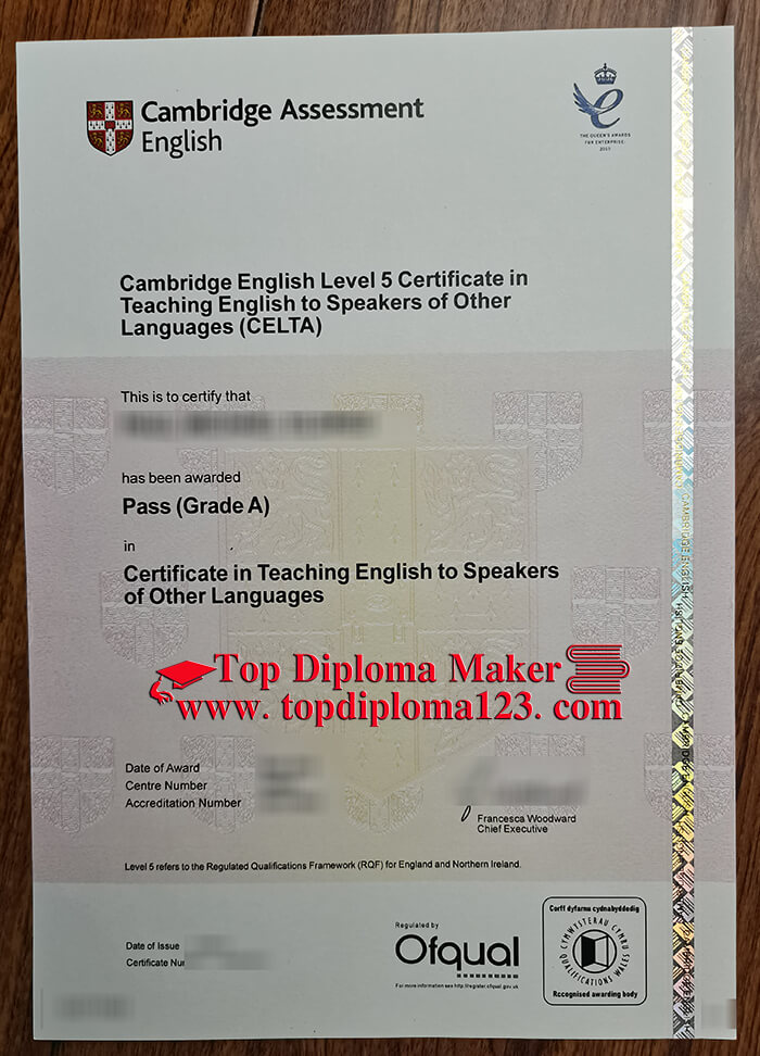CELTA certificate, Teaching English to speakers of other Languages certificate