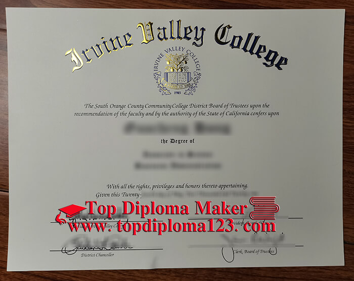 Irvine Valley College diploma