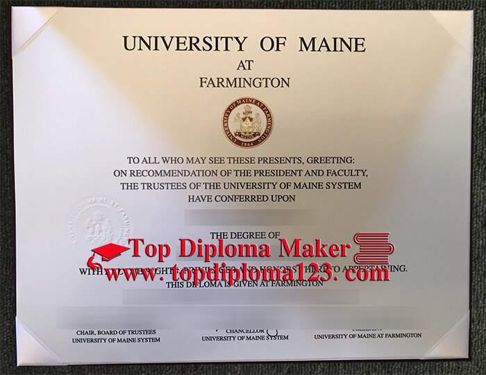 University of Maine at Farmington diploma 