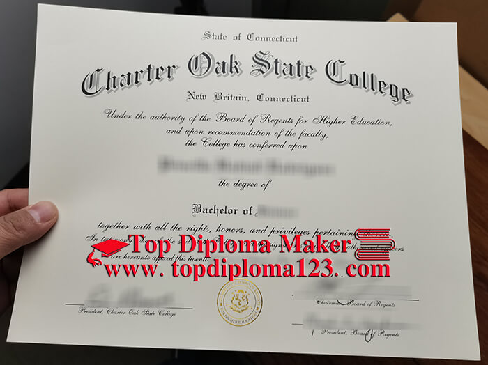 Charter Oak State College fake diploma
