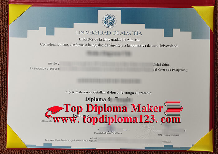 University of Almería diploma 