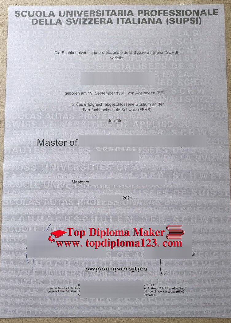 SUPSI diploma