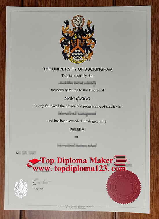 University Of Buckingham Master Of Science Diploma 