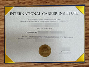 How to Obtain International Career Institute fake d