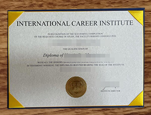 How to Obtain International Career Institute fake d
