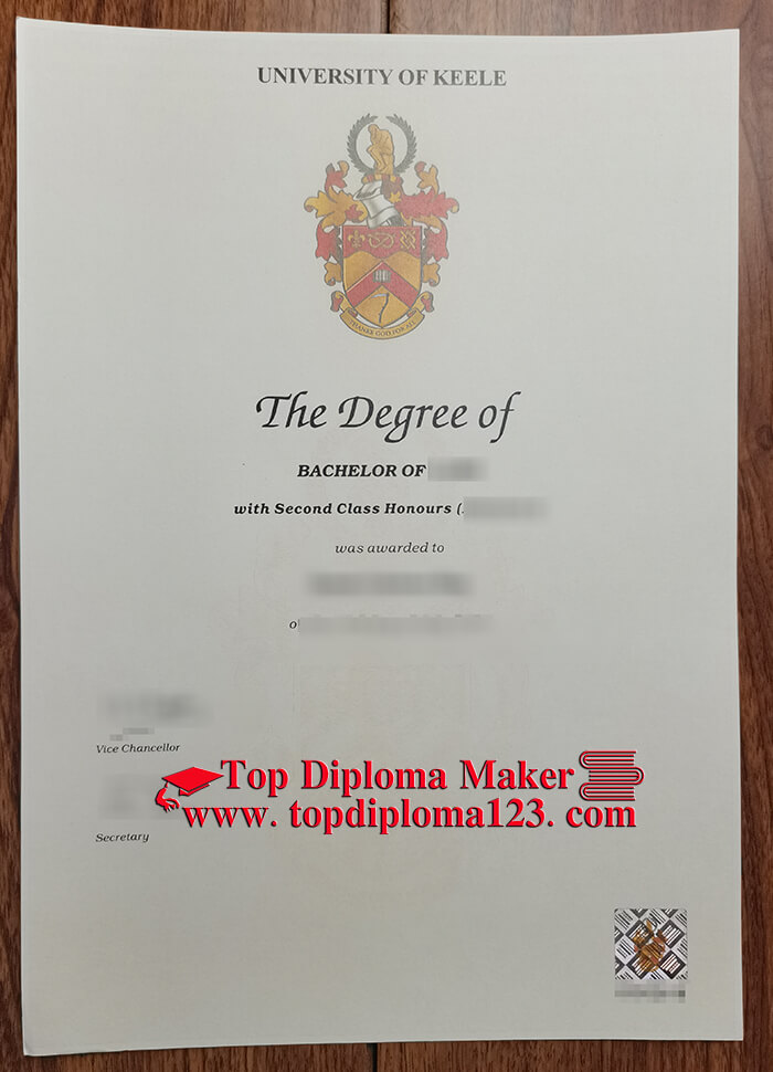 Fake University Of Keele Diploma