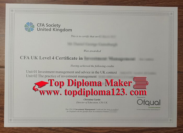 CFA UK Level 4 Certificate