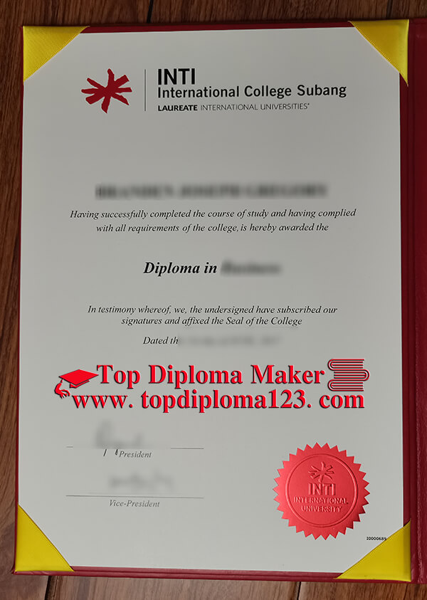 INTI International University diploma