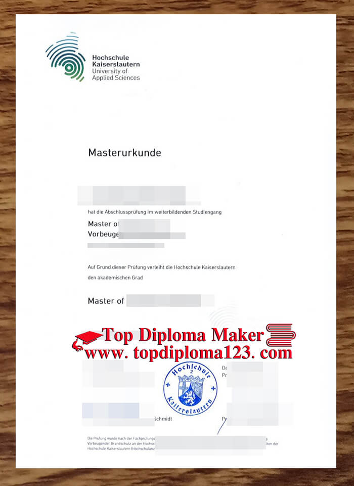 Hochschule Kaiserslautern diploma