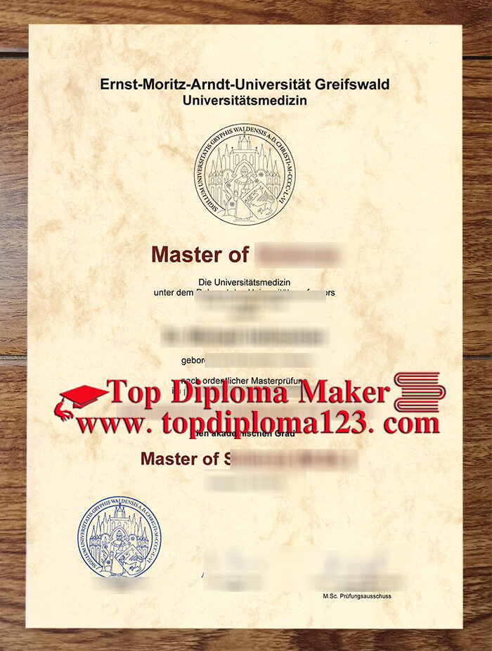 University of Greifswald diploma