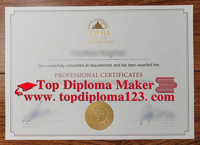 SHMS Professional certificates