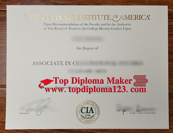  Culinary Institute of America degree