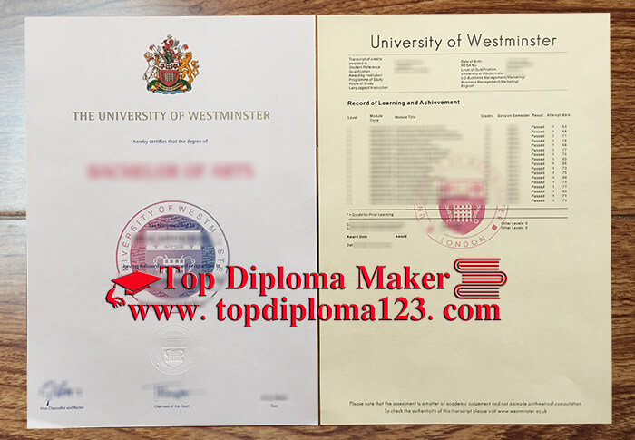 University of Westminster diploma 