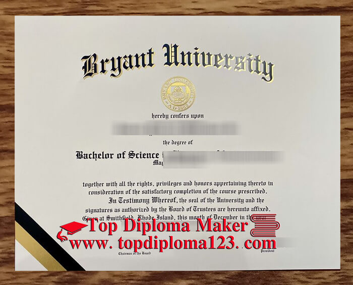 Bryant University Diploma