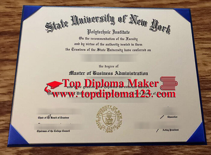 SUNY Polytechnic Institute diploma