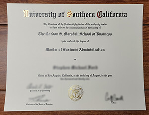 USC diploma sample，Buy a fake University of South