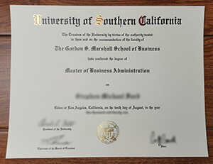 USC diploma sample，Buy a fake University of South