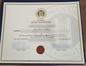How to replicate Istanbul Okan University diploma i