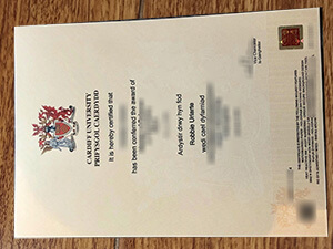 The latest version of Cardiff University degree for