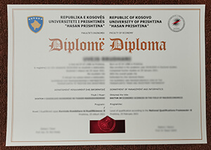 Buy a fake University of Pristina diploma online