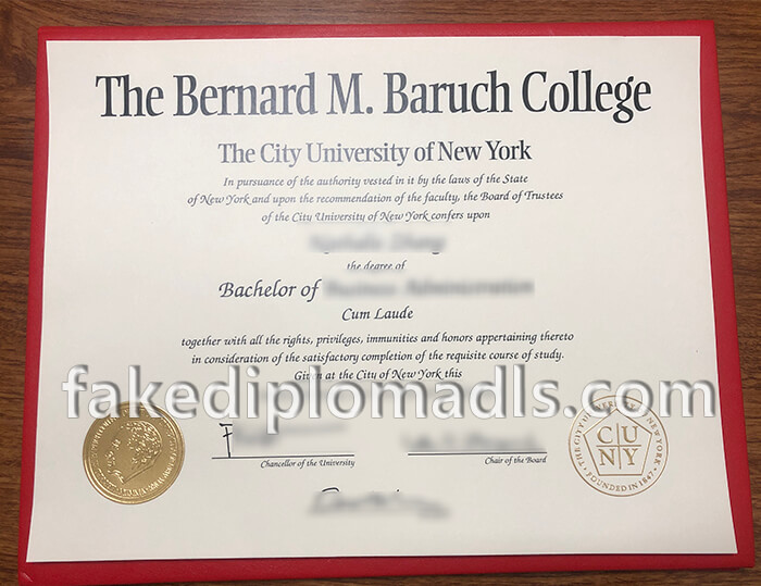  Baruch College BBA degree 