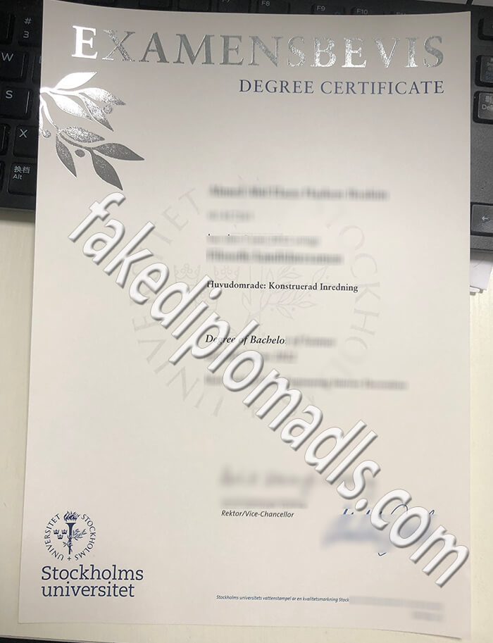  Stockholm University diploma