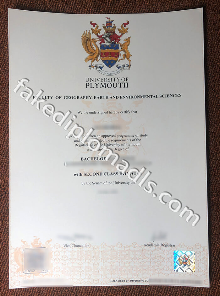  University of Plymouth degree