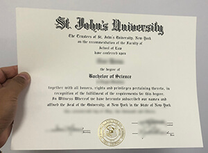 Buy a fake St. John's University transcript, Order 