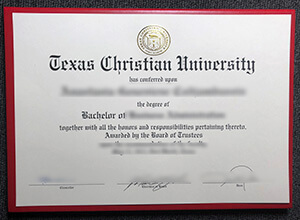 How long to get a fake Texas Christian University d