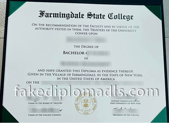 SUNY Farmingdale diploma