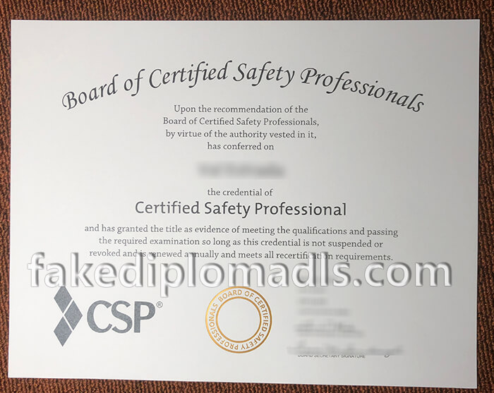 CSP certificate