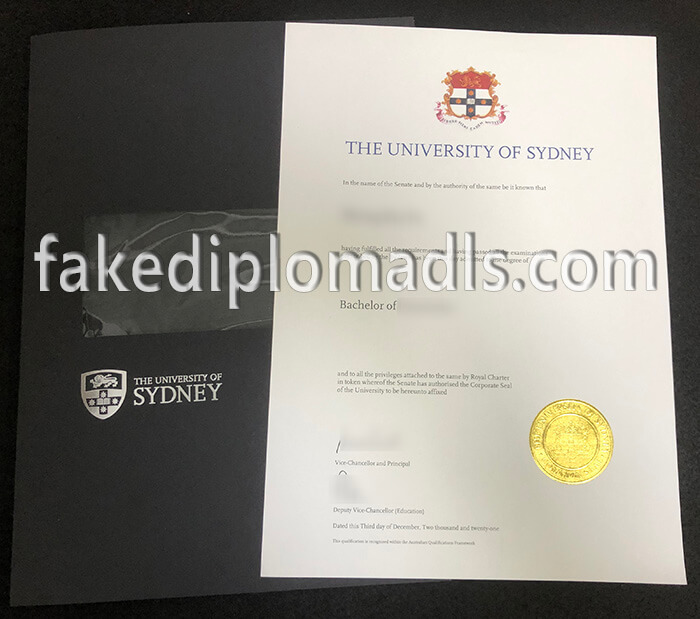  USYD Degree certificate and Cover