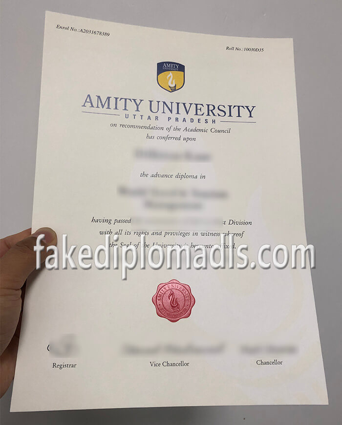 Amity University diploma, Amity University degree, Buy a fake diploma