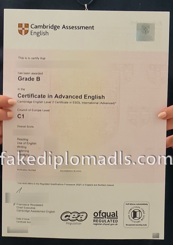 C1 Advanced certificate