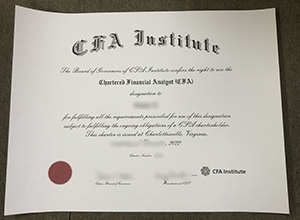Order a fake CFA Institute cert