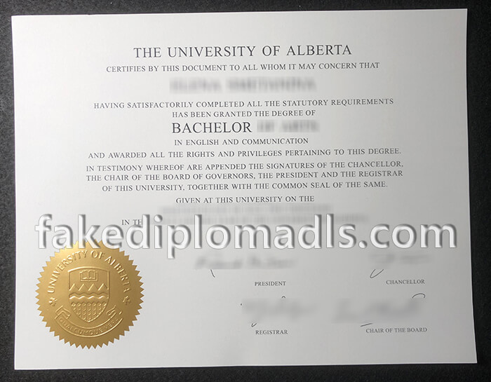  University Of Alberta diploma