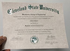 Buy fake Cleveland State University diploma, Order 