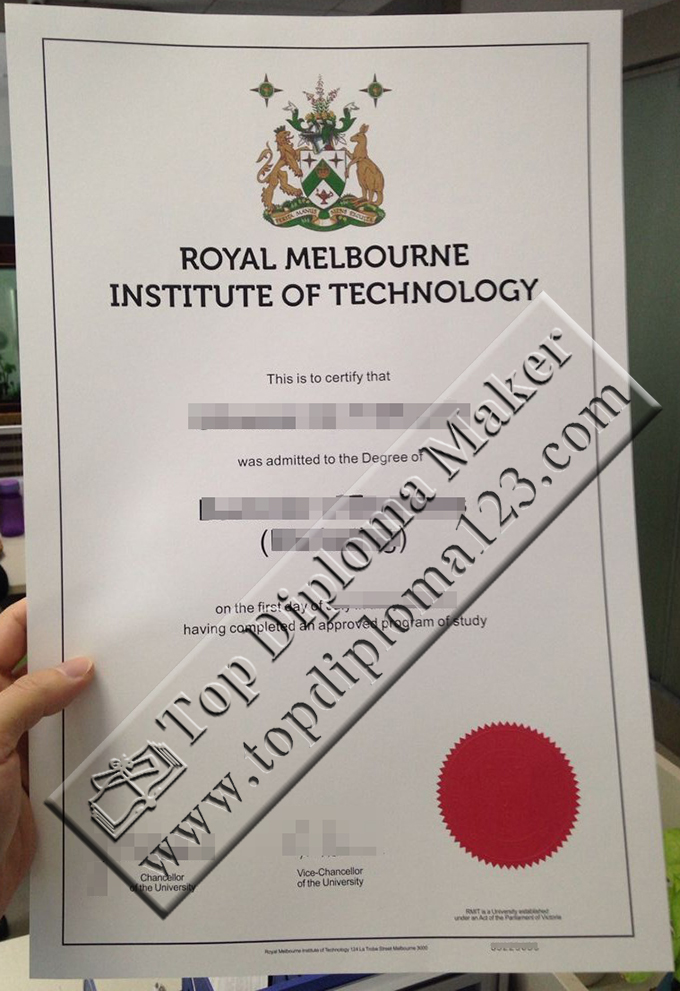 RMIT degree certificate, RMIT diploma sample