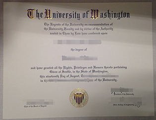 Buy certificate, the university of Washington(UW) d