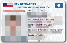 Buy UAV OPERATORS UNITED STATES OF AMERICA id card